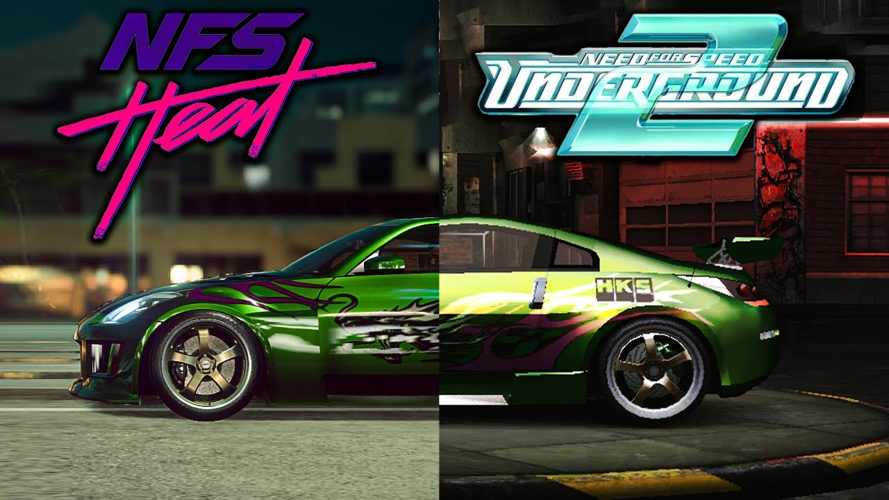 NFS Heat vs. NFS Underground 2 - Rachel's Nissan 350z Graphic and Sound Comparison
