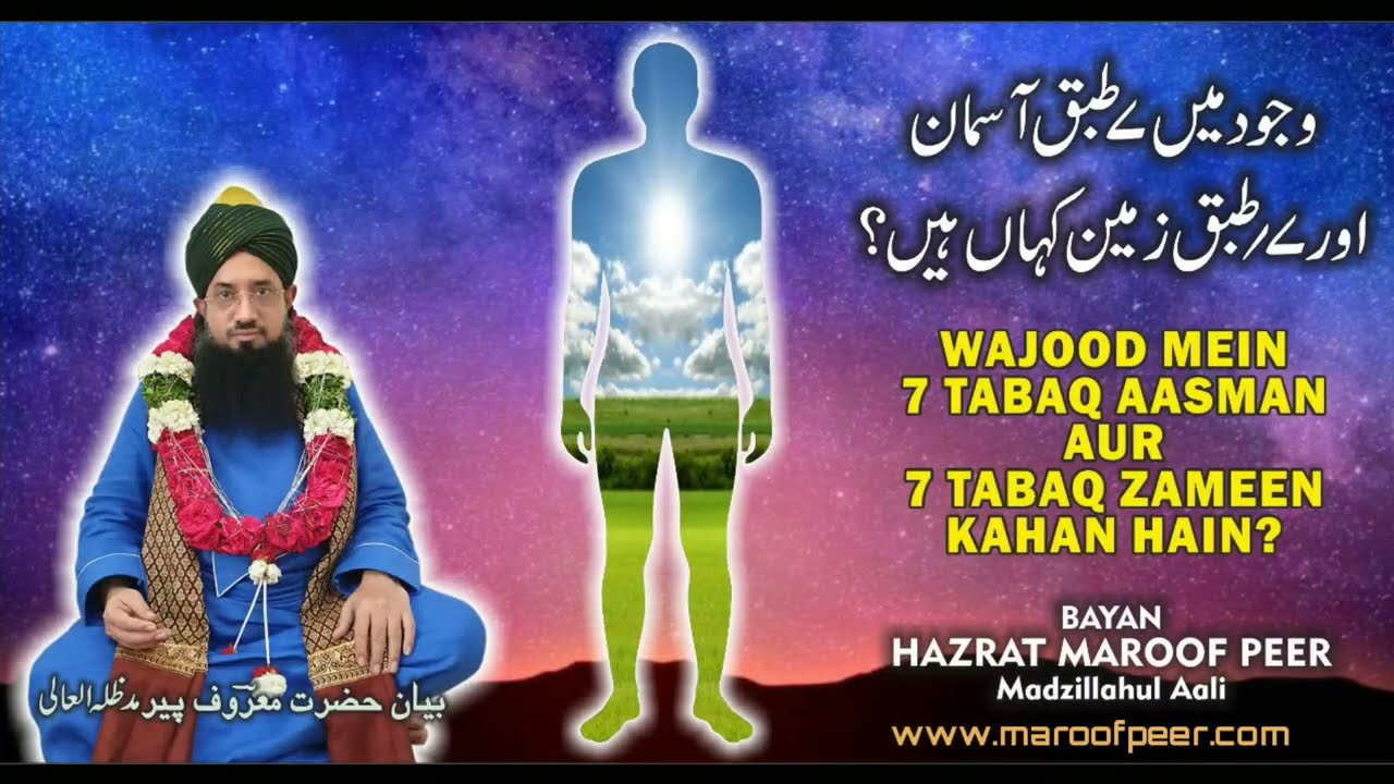 Wajood Me 7 Tabak Aasaman  Aur 7 Tabak Zameen Kahan Hain ?  - BAYAAN BY SARKAR MAROOF PEER