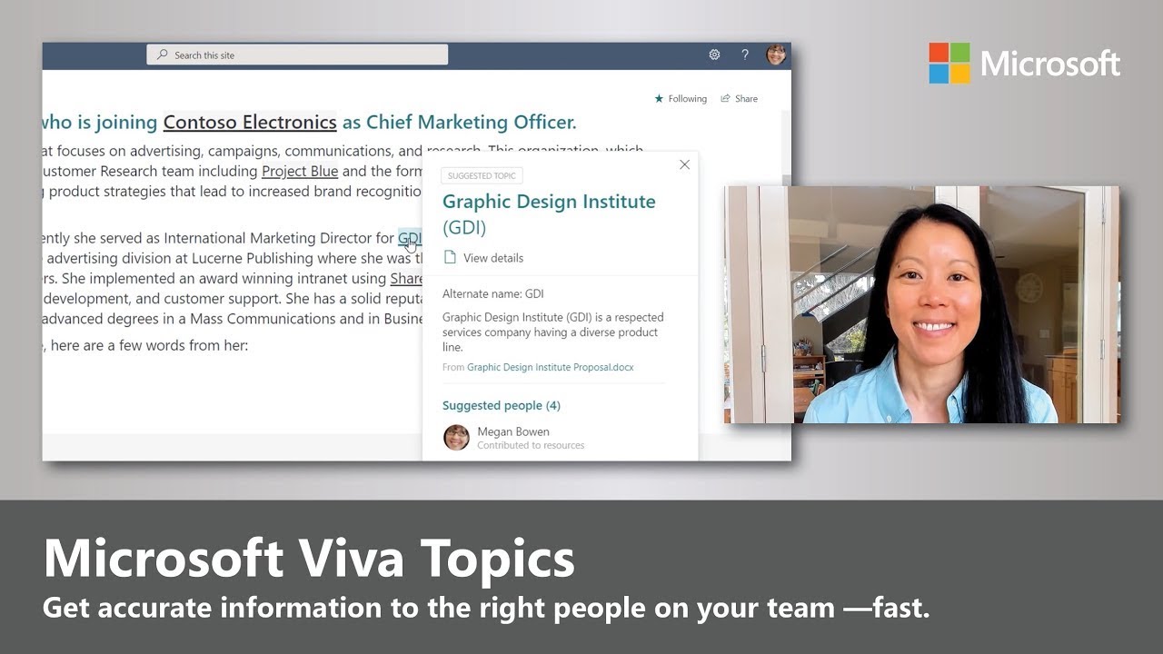 Контроль и управление темами Microsoft Viva