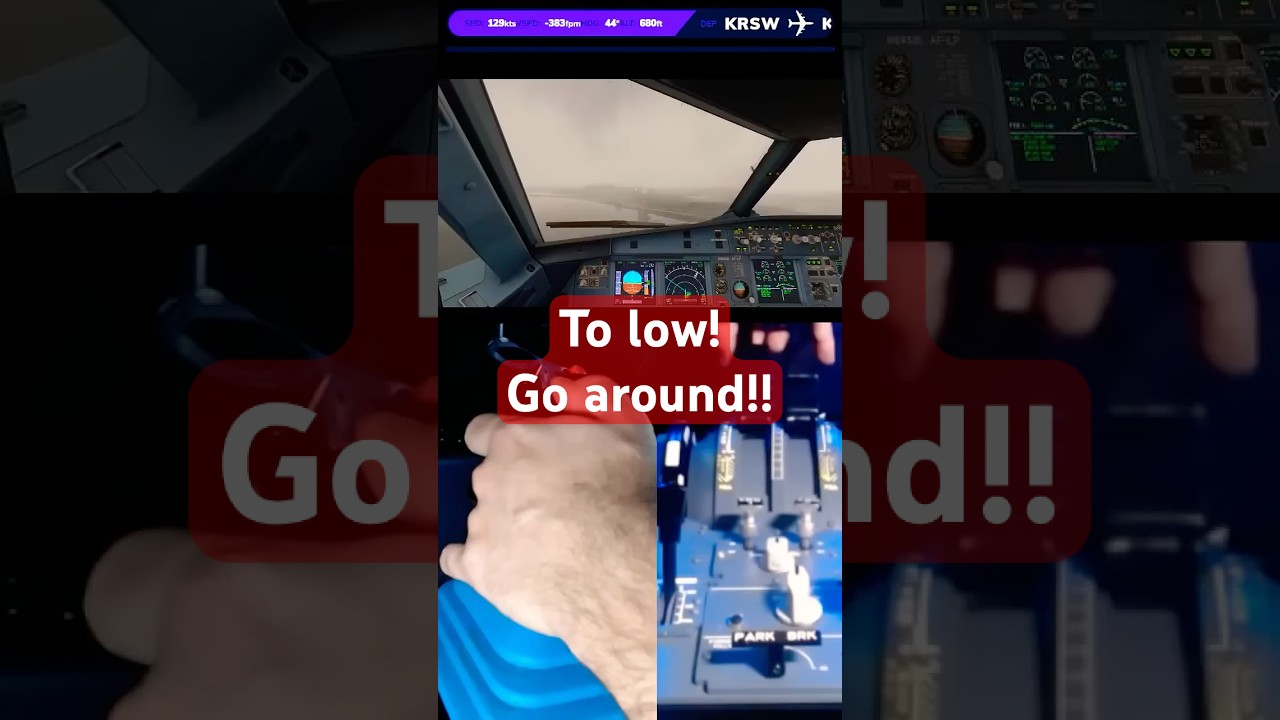 Настоящий пилот A320 уходит на второй круг MSFS 2024 #msfs2024 #fenix #320 #авиация #msfs2020 #по...