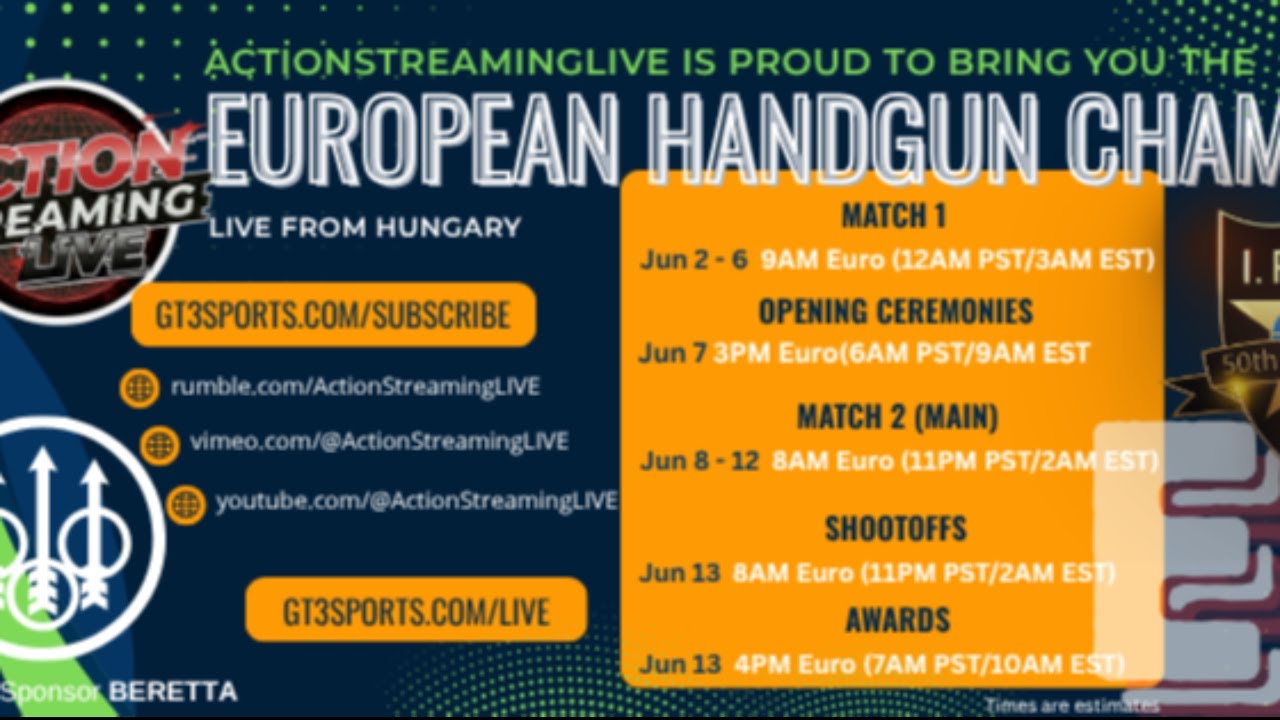 June 13 SHOOT OFFS - European Handgun Championships (EHC)