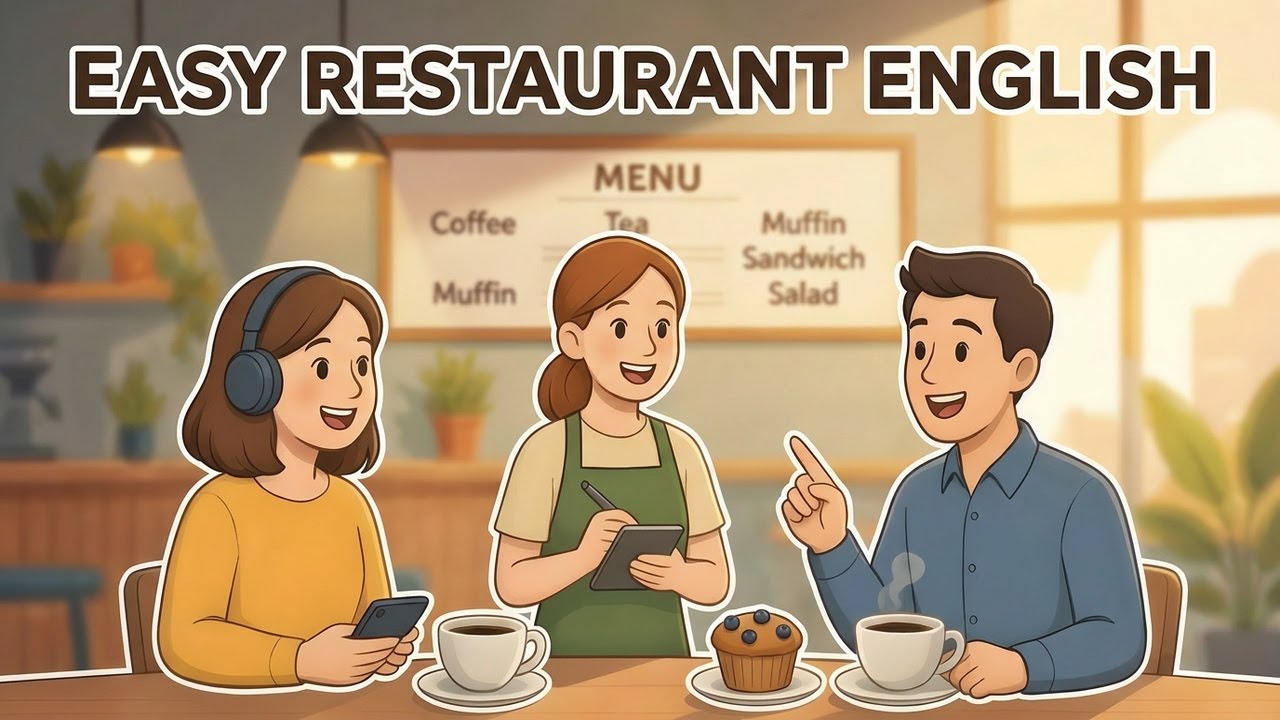 Learn English at the Restaurant | Easy Conversation for Beginners l English Podcast