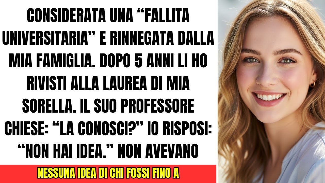 La mia famiglia mi rinnegò come “brutta che lasciò l’università” — finché si laureò mia sorella