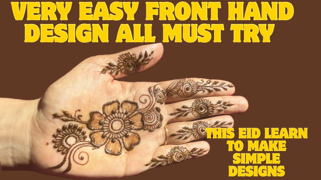 How to make simple mehendi design #henna #mehndi #mehendiartist #viralvideo #motivation#learning 