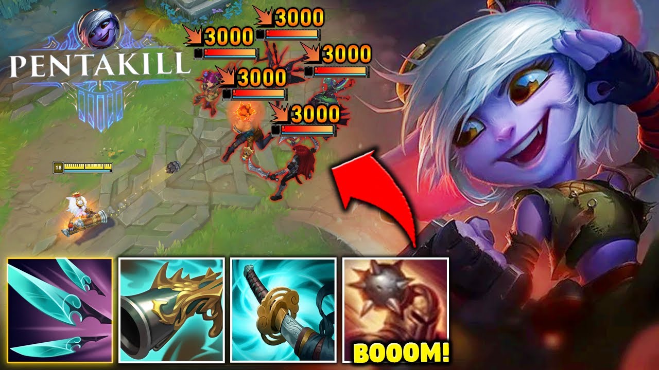 I copied Thebaus secret Tristana build and got a Pentakill (THIS BUILD IS CRACKED)