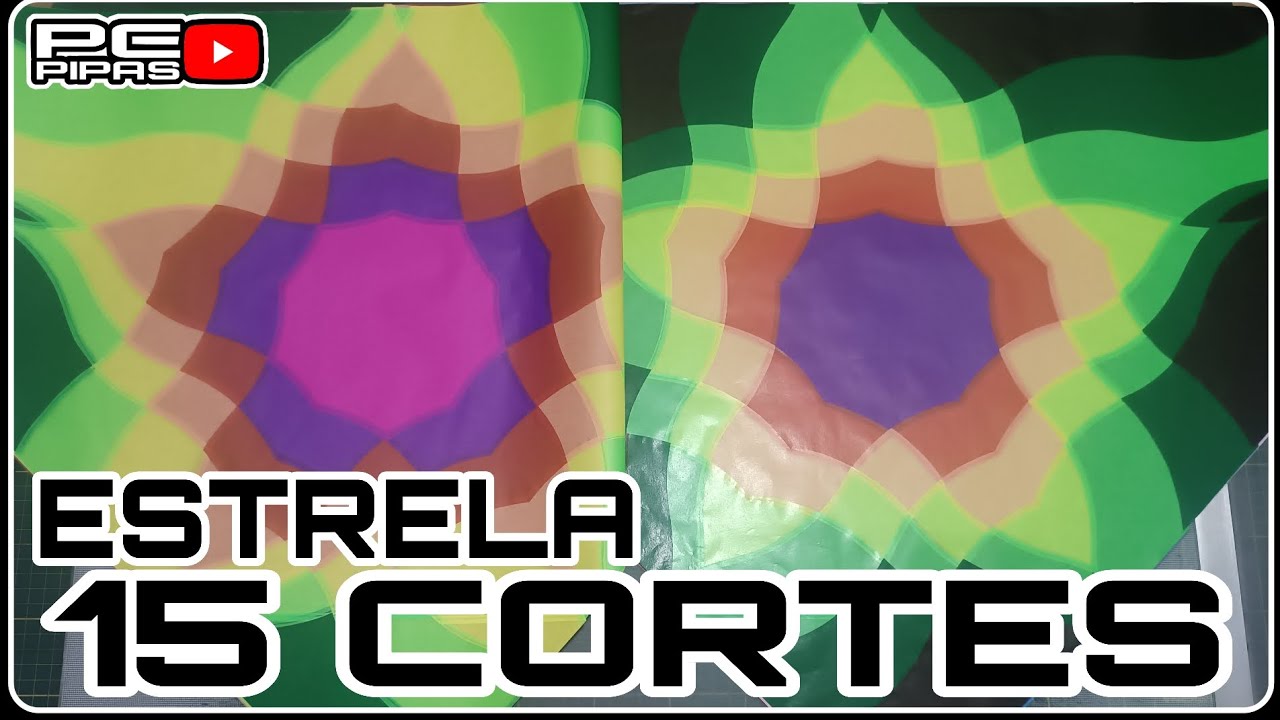 ESTRELA DE 5 PONTAS - 15 CORTES ONDULADOS 