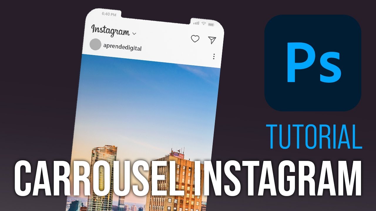 Crea un Post para Instagram con imágenes en carrusel sin cortes en Photoshop | Tutorial