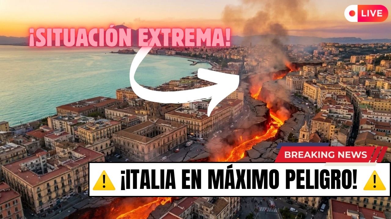 GRIETA GIGANTE en Pozzuoli: Campi Flegrei entra en una nueva fase crítica.