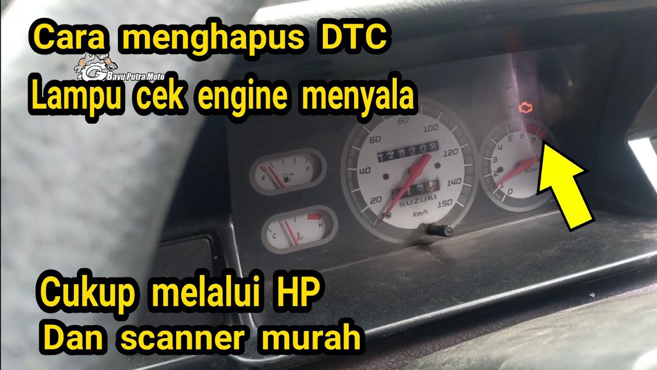 SCAN MENGHAPUS DTC LAMPU CEK ENGINE MENYALA MELALUI HP. SUZUKI FUTURA APV DAN ERTIGA #Bayuputramotor