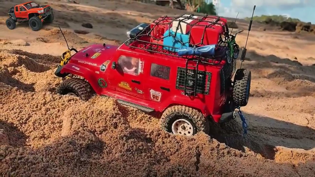 Mud, Power, and Grit: Red RC Car Takes Off-Road to the Extreme,Rc RED 18
