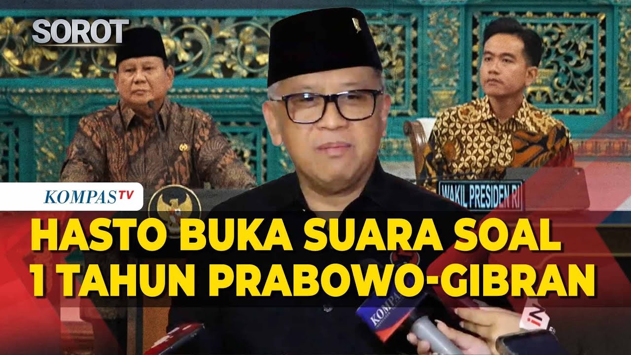 Hasto Ungkap Catatan PDIP soal Satu Tahun Prabowo-Gibran, Singgung Utang Kereta Cepat Whoosh