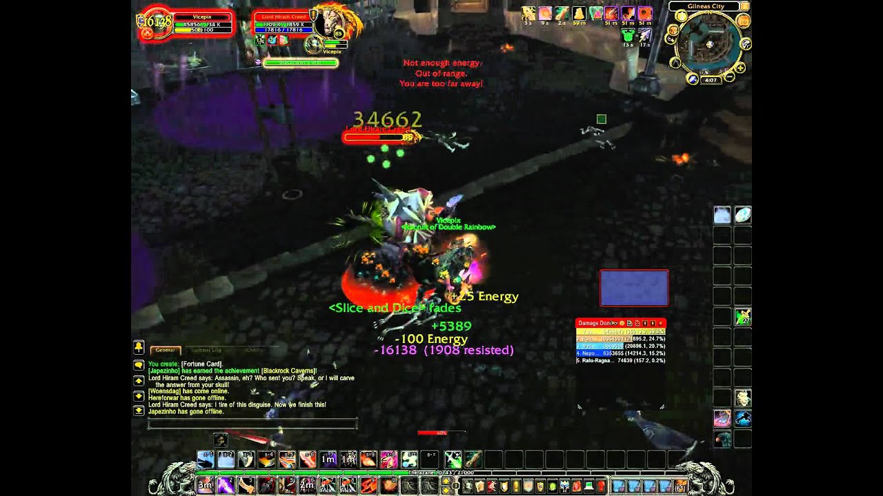 Legendary Dagger Rogue quest for Fear and Vengeance. Sneaking + Killing.