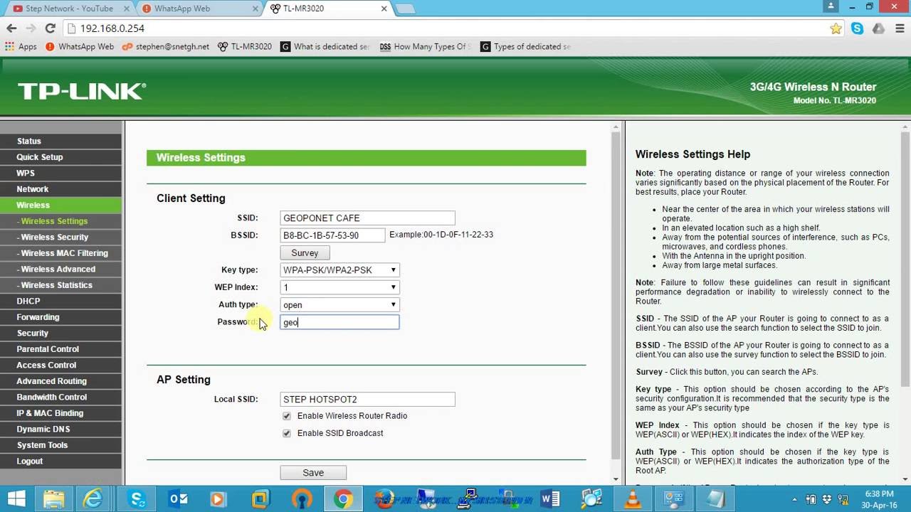 How to set TP-Link TL MR3020 as a repeater