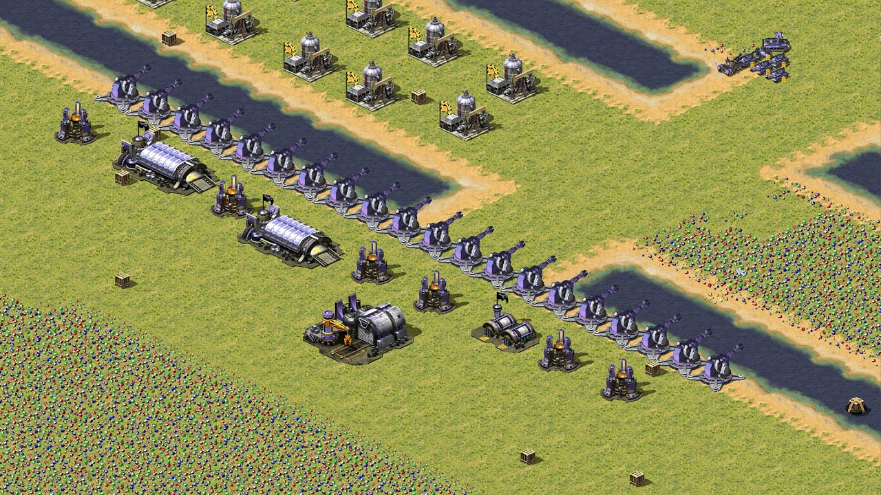 Red Alert 2 | Yuri's Revenge | 7 vs 1 - Land of gold mao- Extreme beta ai