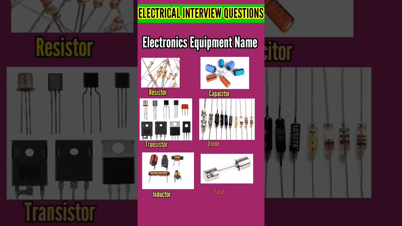 electrician interview questions and answers | electronics components name 