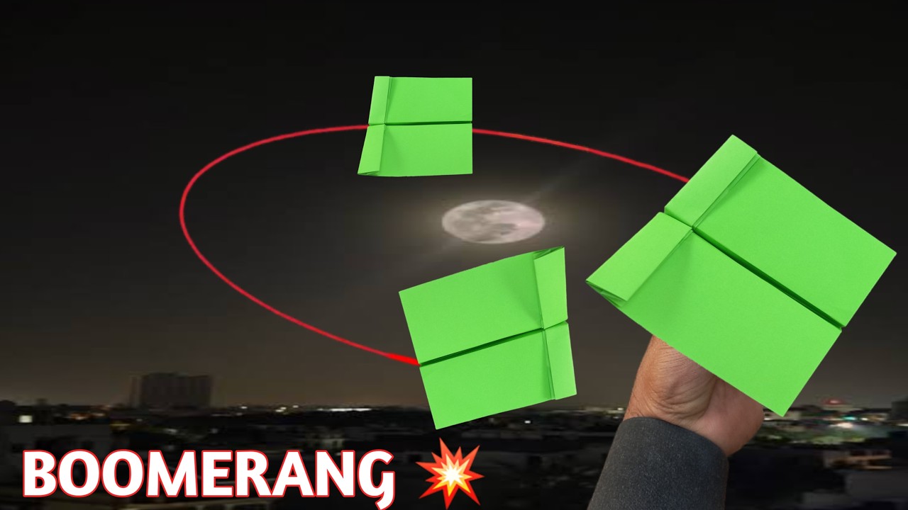 How To Make a Paper Airplane Best  Boomerang |Watch This Paper Airplane Come Back 🔥