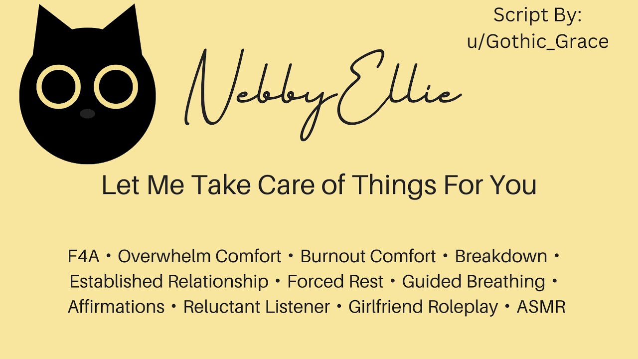 [F4A] Let Me Take Care Of Things For You [Burnout Comfort][Girlfriend Roleplay] ASMR