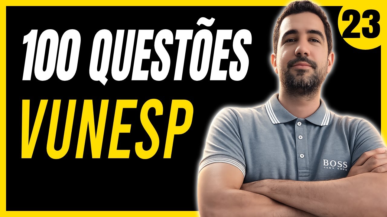 100 Questões VUNESP | Matemática e Raciocínio Lógico | Questão 23