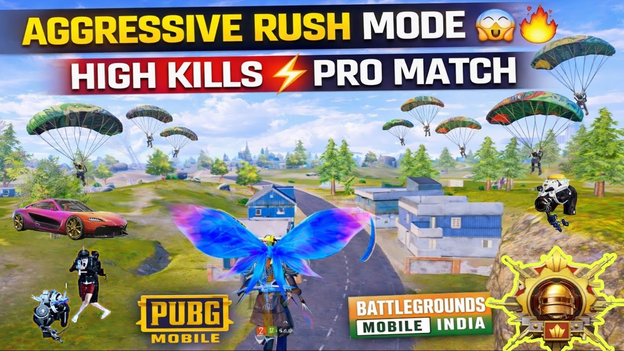 AGGRESSIVE RUSH MODE 😱🔥 | PUBG Mobile & Battlegrounds Mobile India High Kill Gameplay | Pro Match