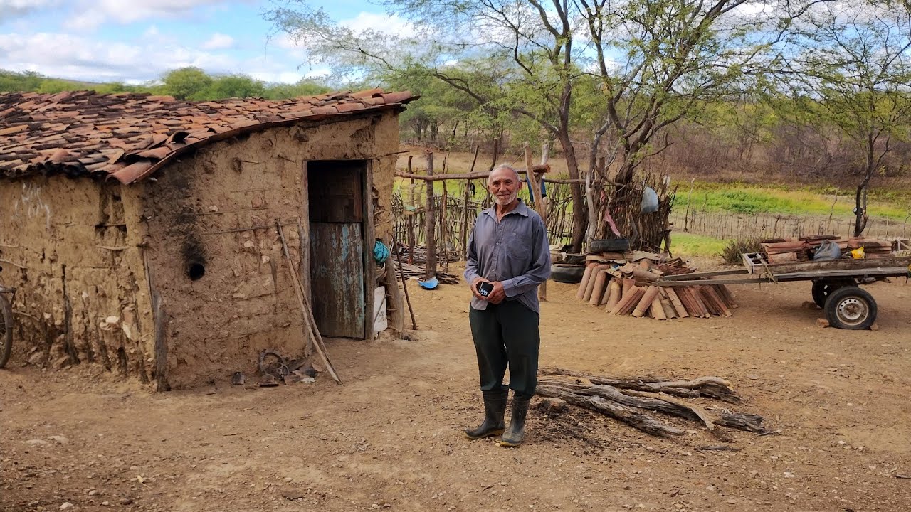 SERTÃO REAL: VISITANDO A CASINHA DE TAIPA DE TOIM DE NÉ A BEIRA DO AÇUDE. 