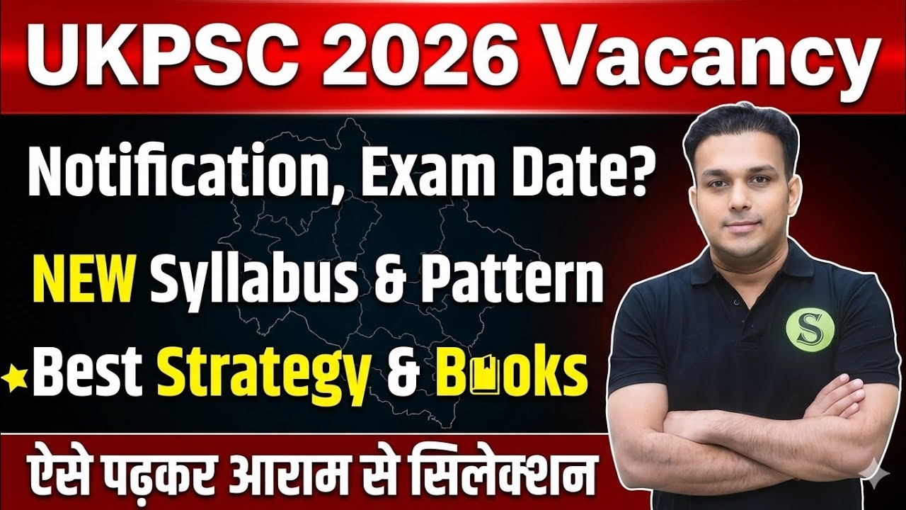 ukpsc 2026 uttarakhand pcs NEW Vacancy Notification Exam date preparation Strategy BEST  booklist