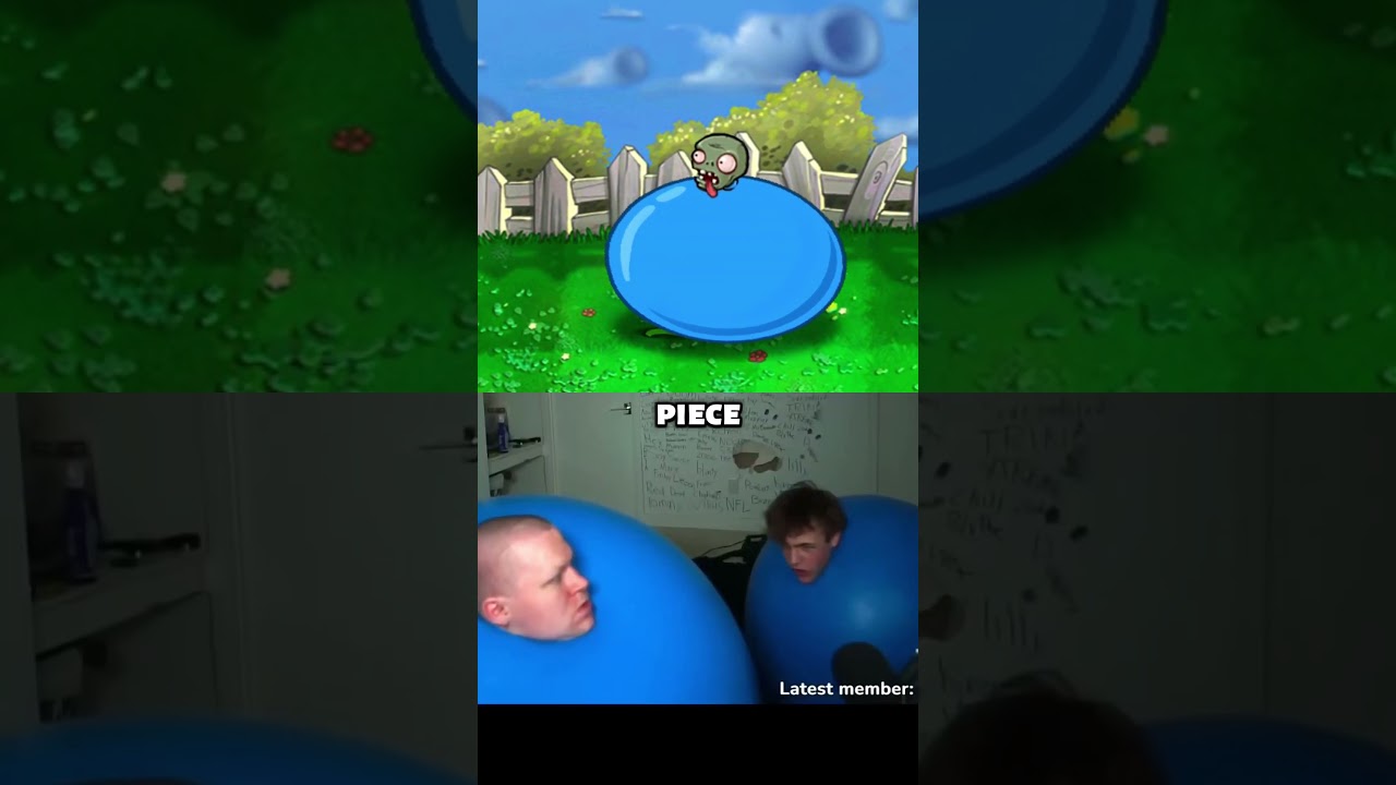The Blue Balloon Zombie w/ @steak  (PVZ) #pvz #plantsvszombies