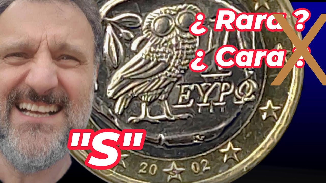 Historia del EURO💰1 EURO  GRECIA 2002 S🦉B&uacute;ho de la suerte