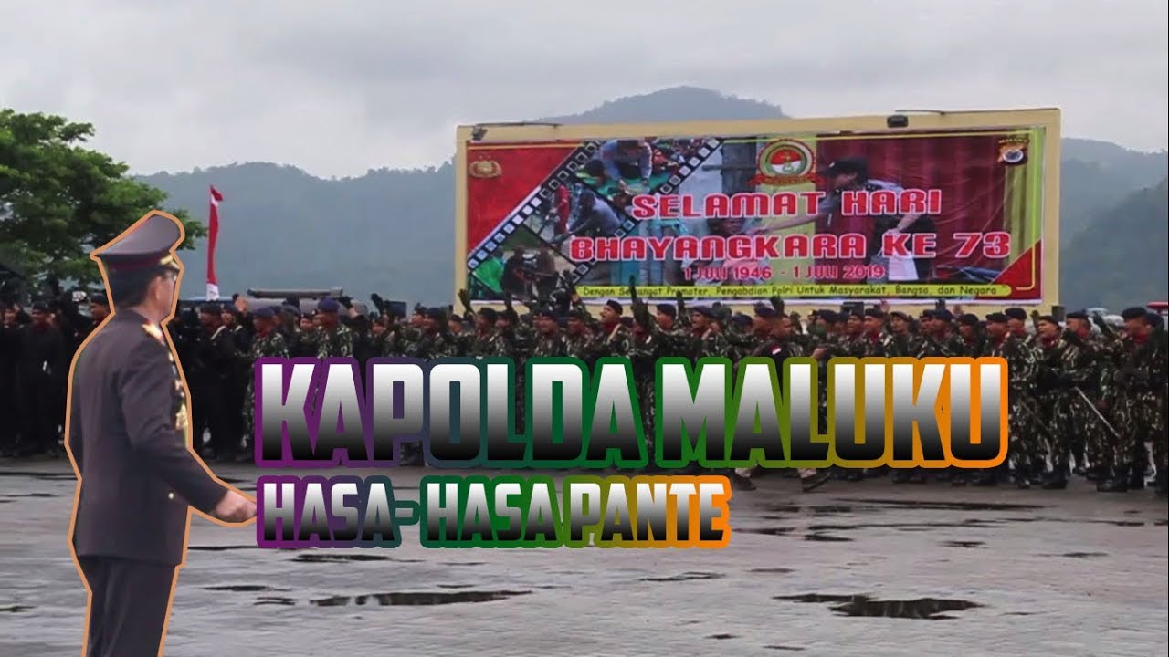KAPOLDA MALUKU,IRJEN POL ROYKE LUMOWA NYANYIKAN 