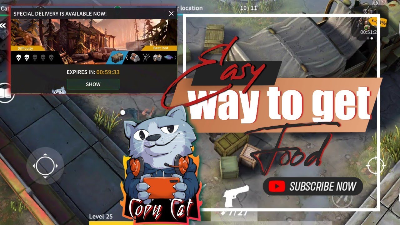 Easy way to get food in Stay Alive survival - Special Delivery Area How to do! - Zombie game