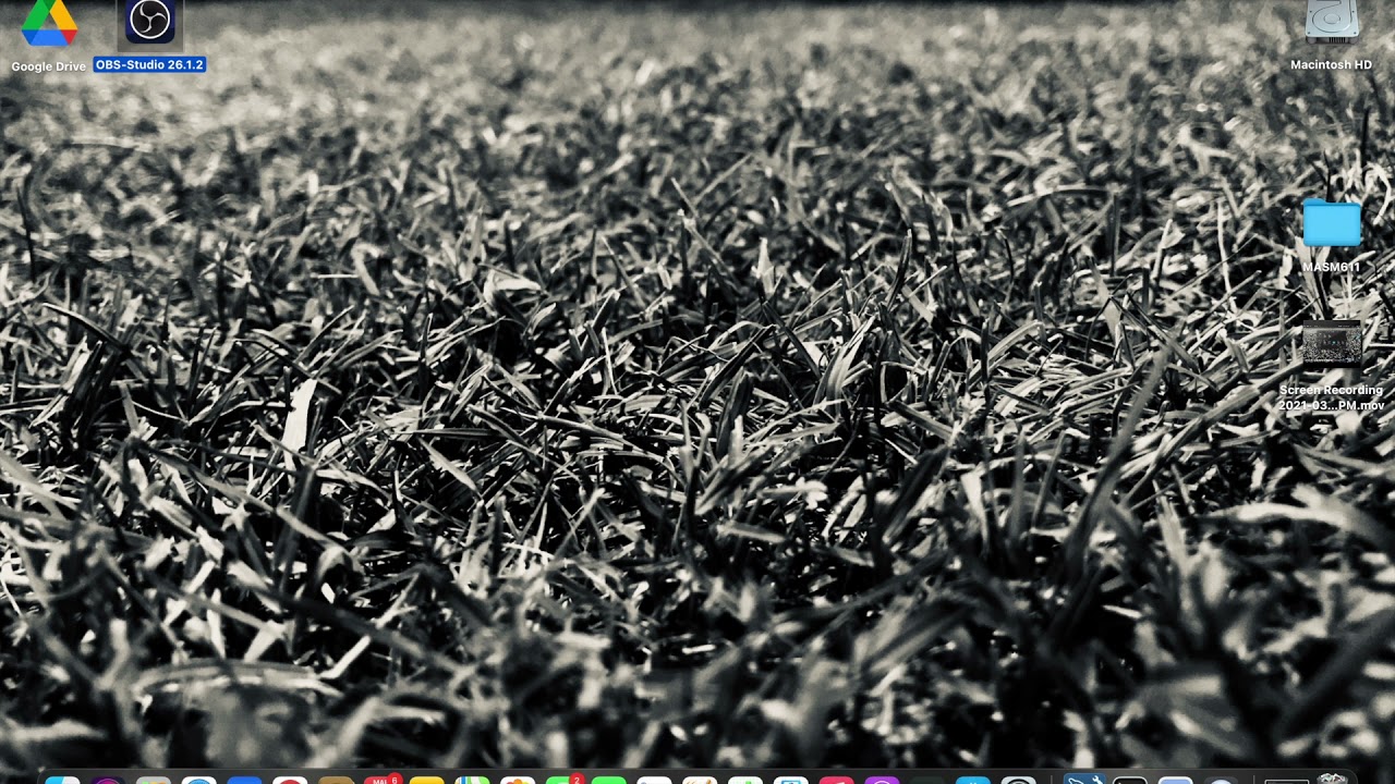 Screen recording including the desktop audio in Macbook using OBS and iShowU audio capture.
