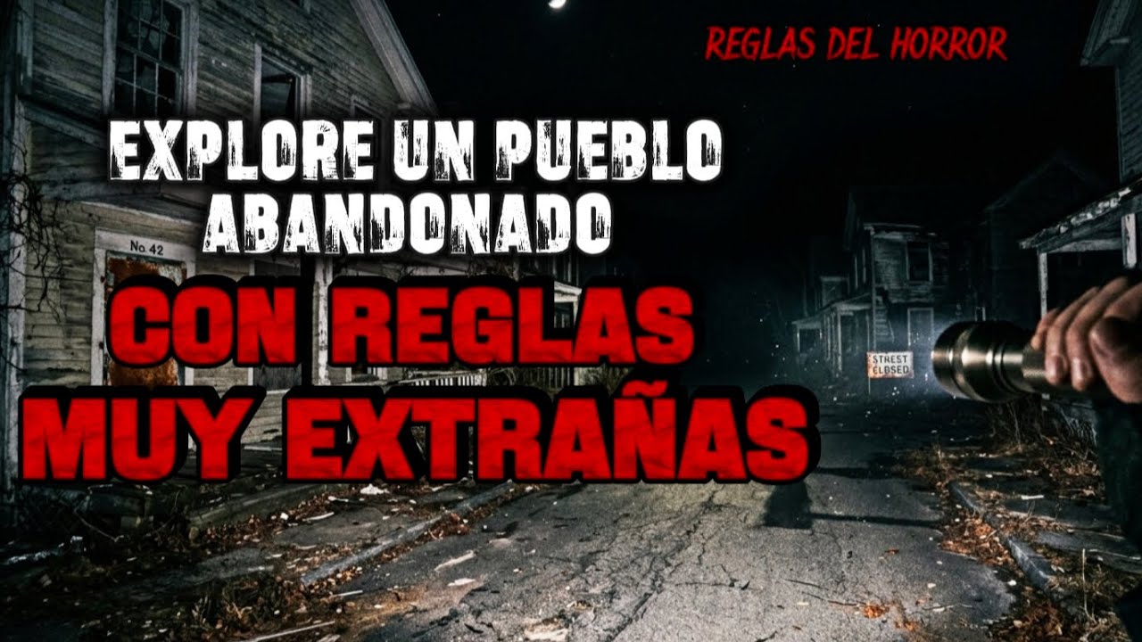 🔴EXPLORÉ UN PUEBLO ABANDONADO DE NOCHE… Y HABÍA REGLAS PARA PODER SALIR⚠️💀