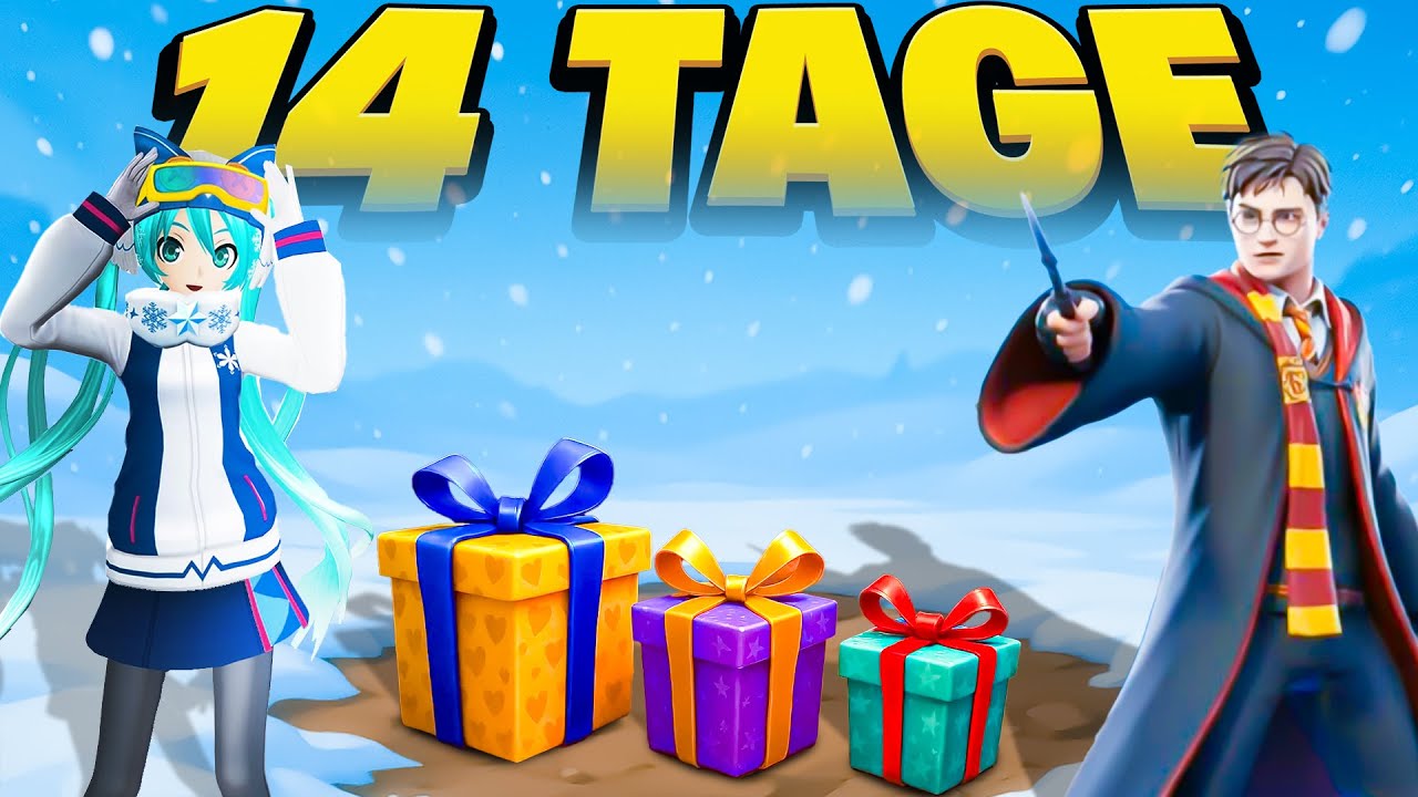 14 Tage GESCHENKE in Fortnite Winterfest 2026