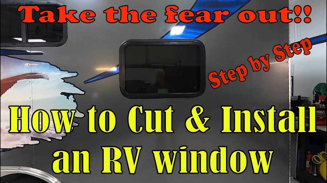 Cargo Trailer Conversion Emergency Exit Window Install