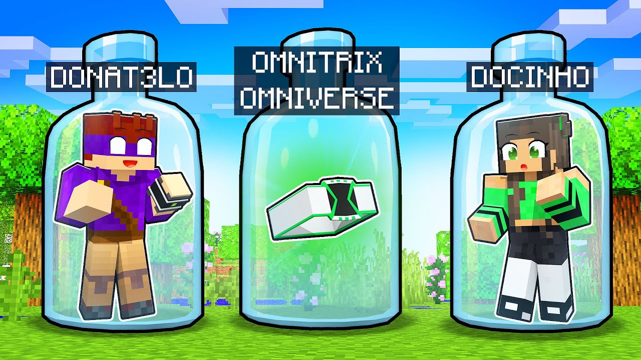 PRESO EM UMA GARRAFA de VIDRO COM UM OMNITRIX do BEN 10!!