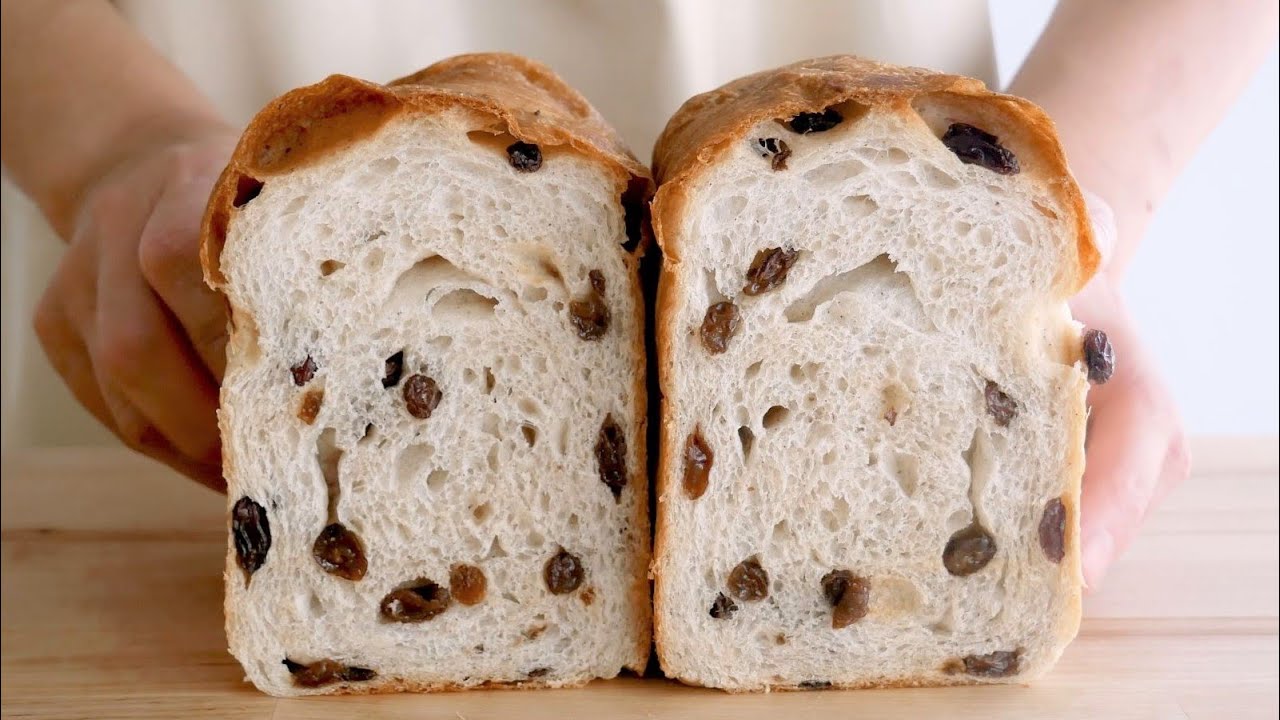 Cinnamon Raisin bread recipe【シナモンレーズンパン　レシピ】
