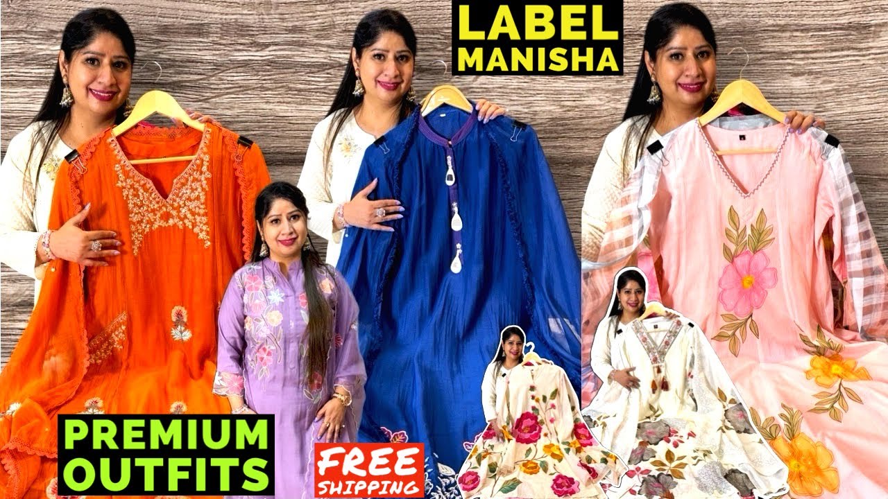 Label Manisha Brings You Stunning Cord Sets, Cotton 2 & 3 Piece Suits, Anarkali & Mul Chanderi Suits