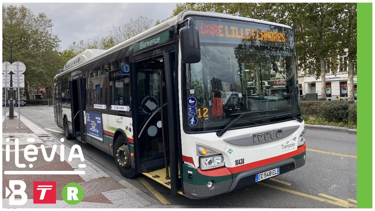 🇫🇷 ⸱ [HD] Lille - Bus Relai Tramway (Ligne R) - Iveco Urbanway 12 GNV nº10460  - Ilévia