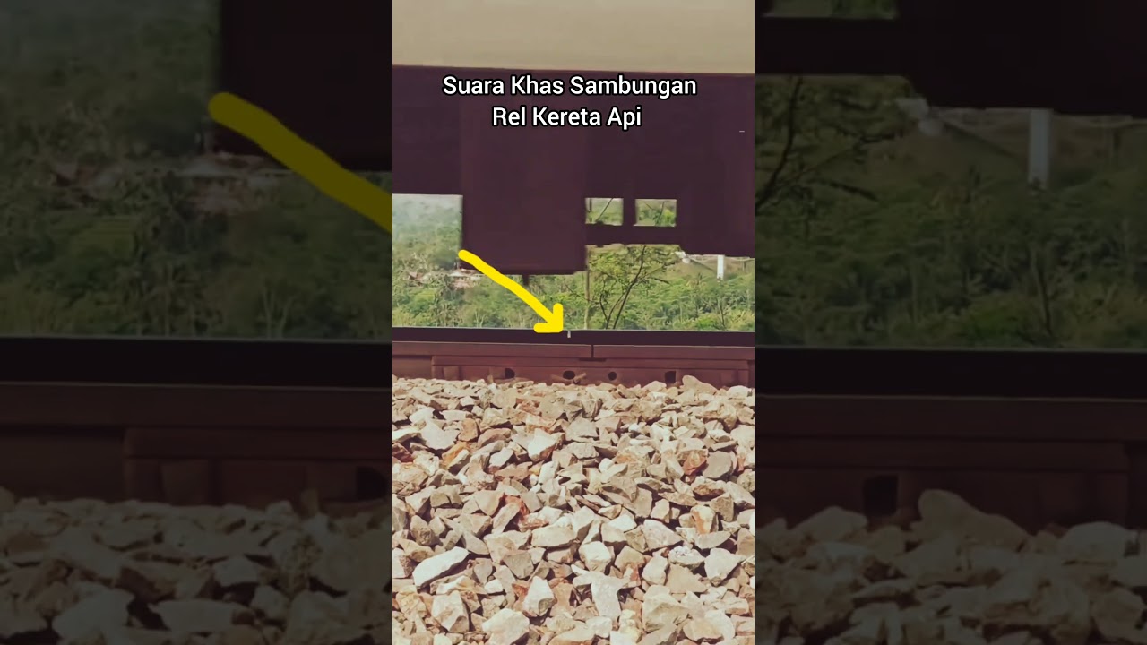 Suara Roda Kereta Api Saat Melindas Sambungan Rel #Keretaapi #Trainsound #Shorts