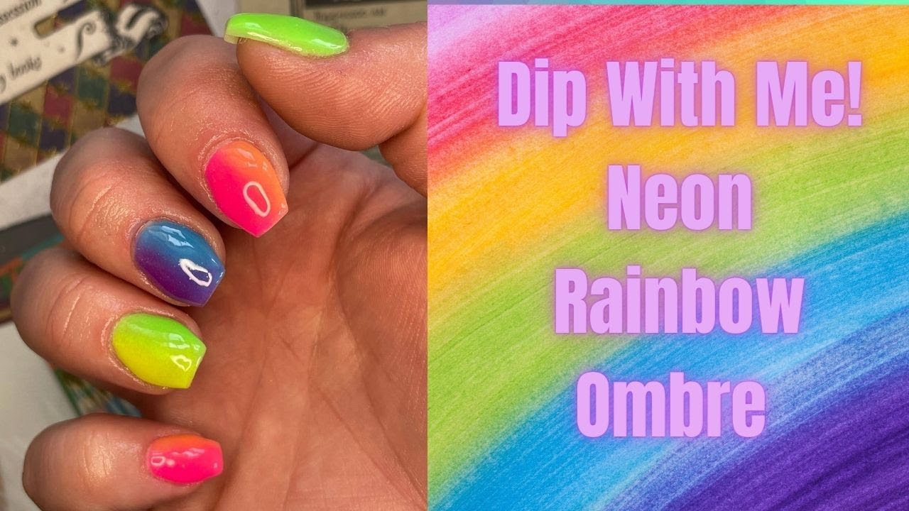Dip with Me! | How I create a rainbow ombre using dip powder!