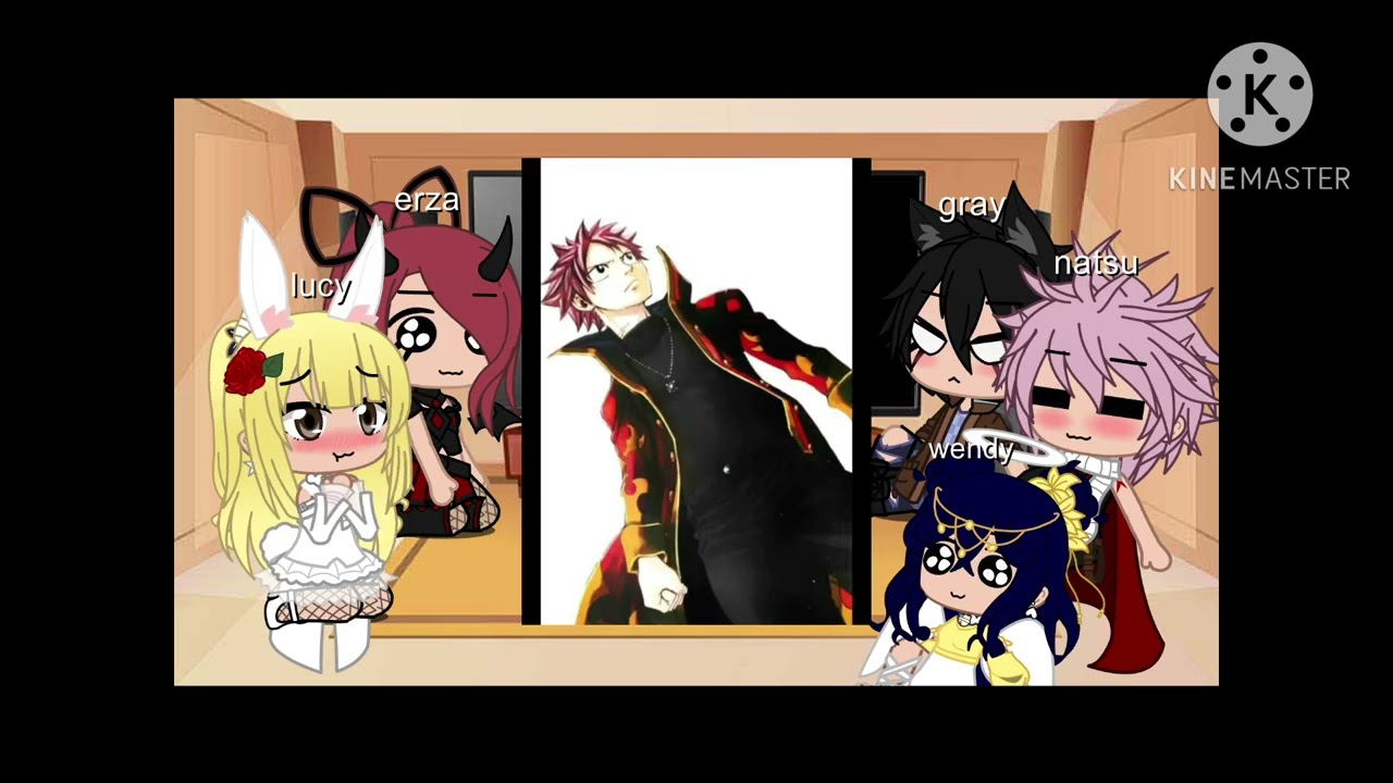 Team Natsu reacts to themselves | nalu,gravia, jarza,and rowen| fairy tail | Halloween special
