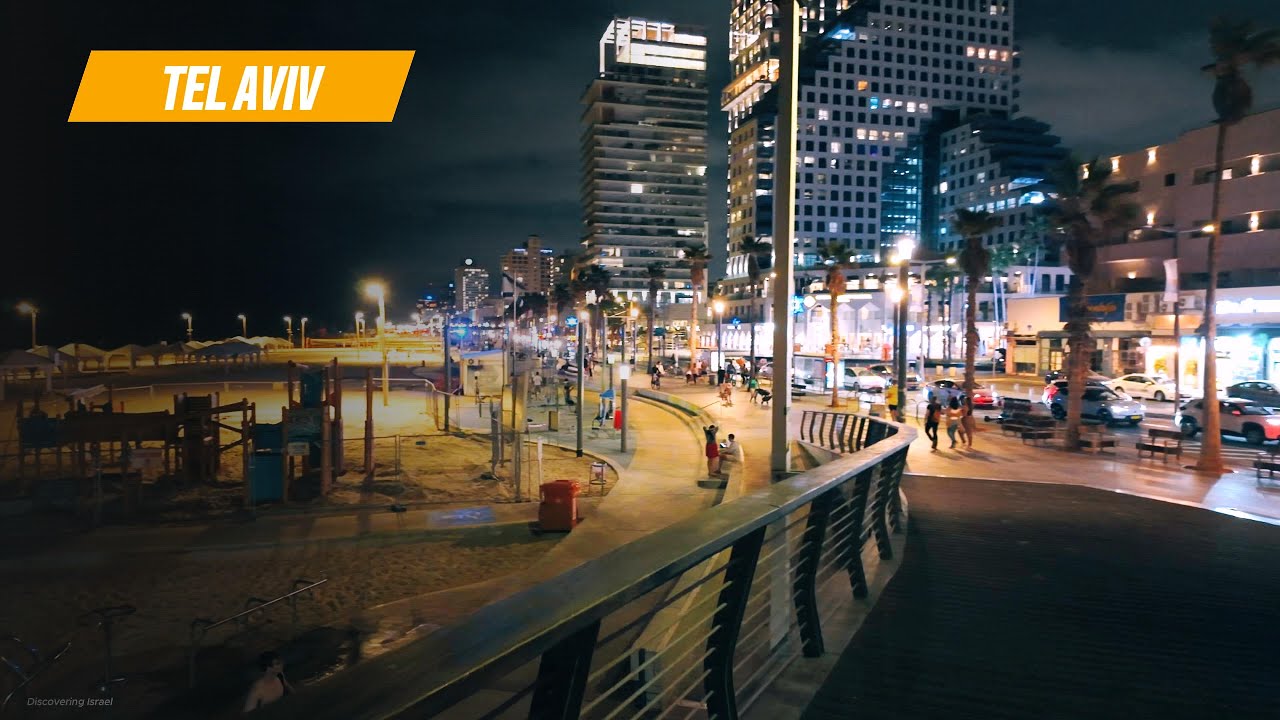 Evening Walk Along the Tel Aviv Promenade, Israel, 2025