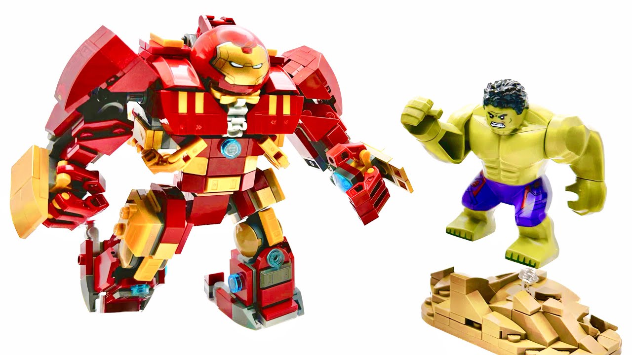I built a Minifigure scale LEGO Hulkbuster from Avengers Age of Ultron MOC