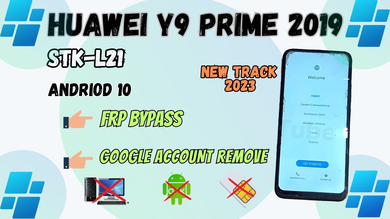 Huawei Y9 Prime 2019 frp bypass || Huawei Y9 (STK-L21) Google Account Remove without PC