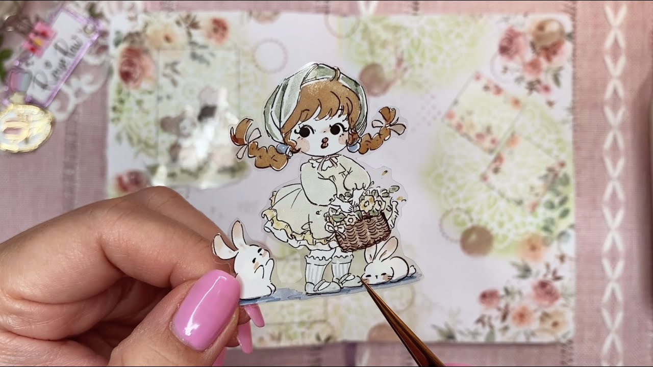 ASMR | Flower Girl 💐| POLONO | Relaxing Scrapbooking | No Music | No Talking