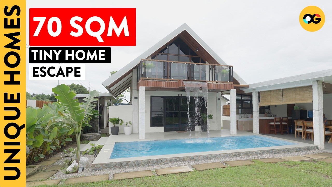 Inside a 70SQM Tiny Home With a Loft and Tropical Outdoor Space in Batangas
