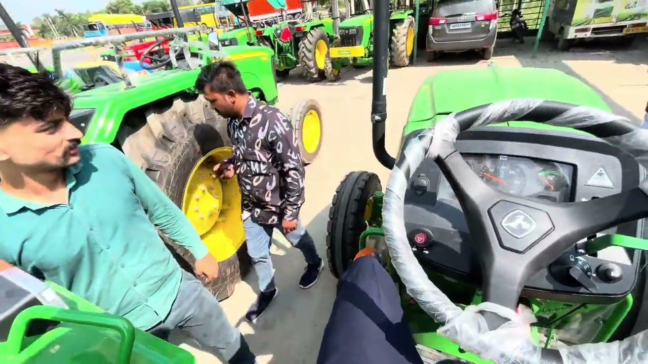 Test Drive karna gya john deere tractor ki or phir stunt kra 5050 d say 🤩