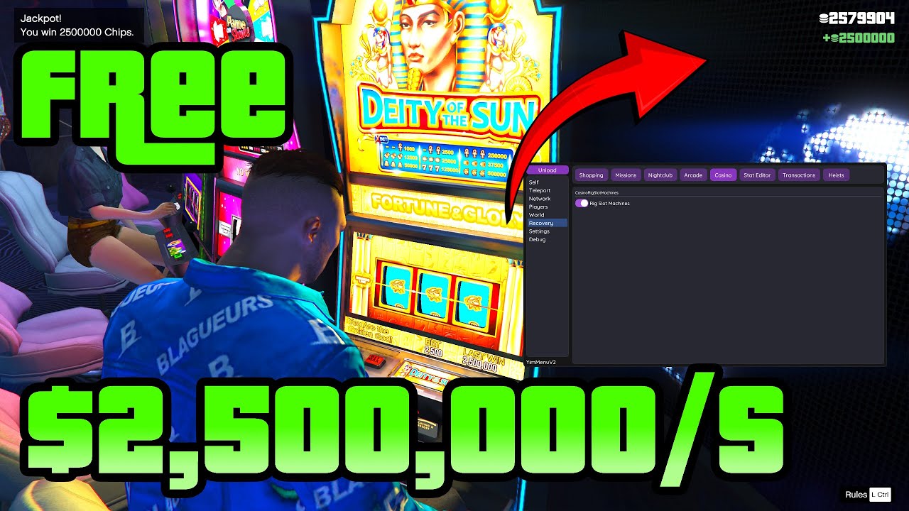 Updated Yim Menu v2 GTA 5 Online Enhanced | Casino Slot Rig Tutorial ($2,500,000 Per Second)