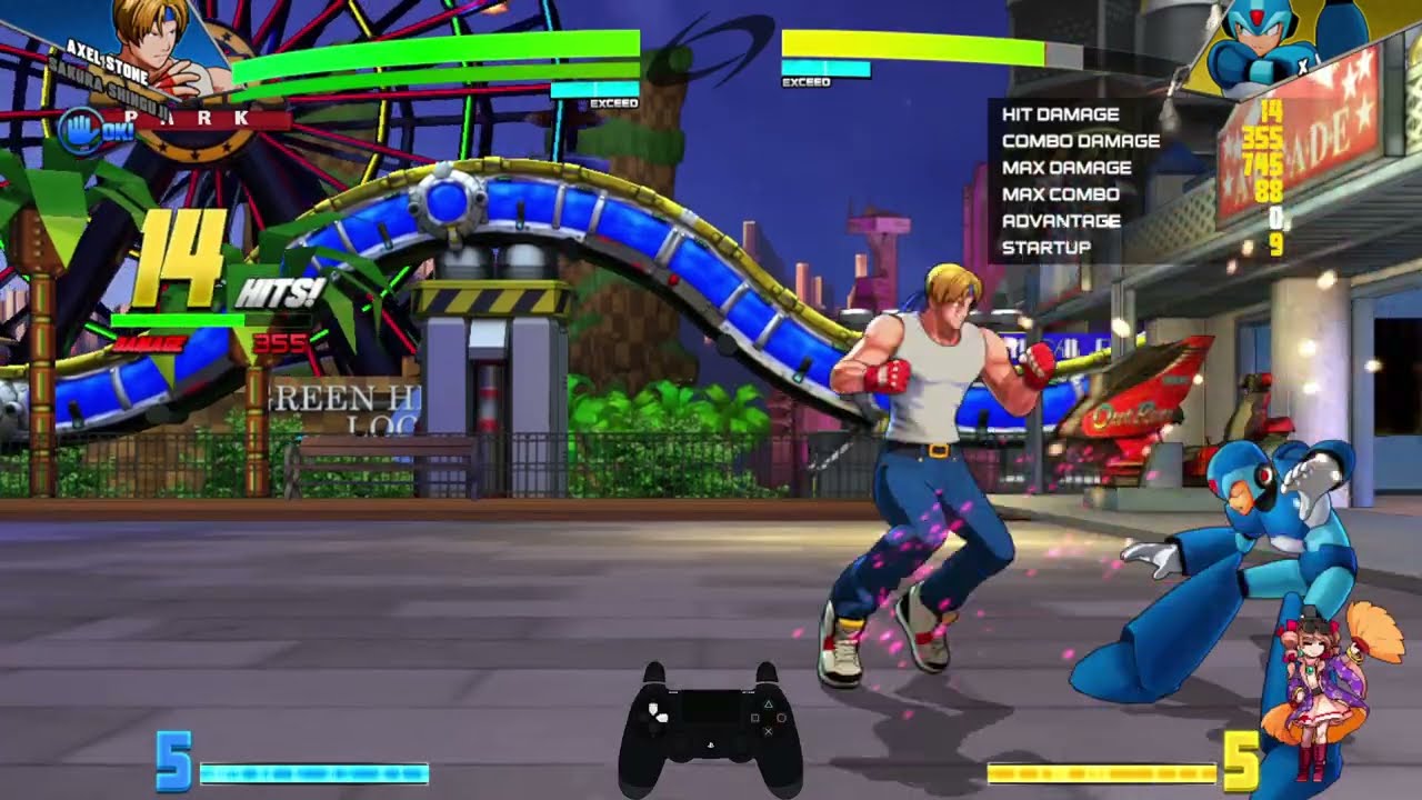 Axel 833 2 exceeds 3 supers Sega VS Capcom