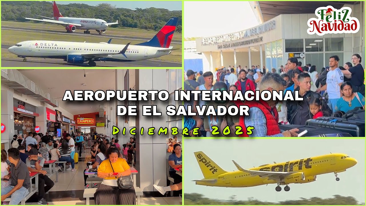 Así está el AEROPUERTO de EL SALVADOR en Diciembre 2025 🇸🇻😍 #viral 