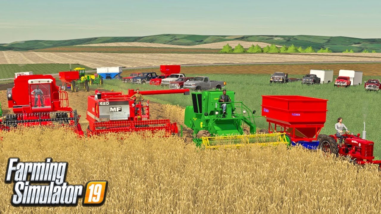 OLD TIME WHEAT HARVEST | CLASSIC FARM CLUB (ROLEPLAY) FARMING SIMULATOR 19